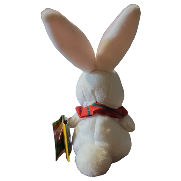Vtg 98 Commonwealth Snowden Friends White Stuffed Bunny Rabbit Animal Plush Toy - Picture 3 of 11